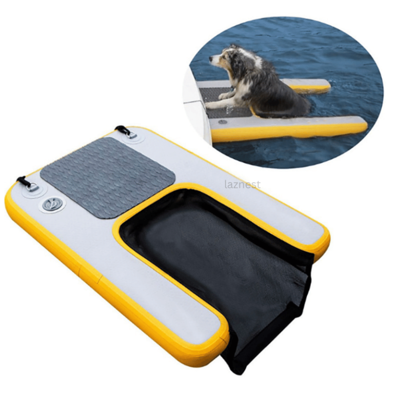 dog water ramp made from drop stitch material