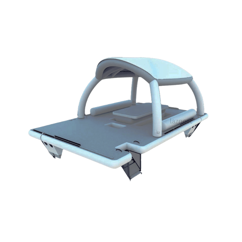 drop stitch inflatable floating dock with canopy and water bags version