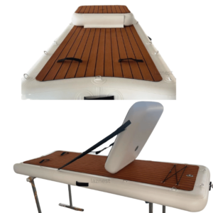 inflatable water floaitng dock with backrest