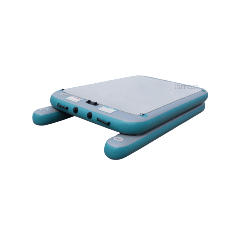 inflatable drop stitch floating dock with buoys