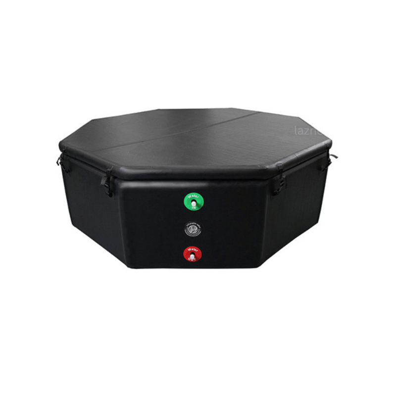 octangle black ice tub with lid